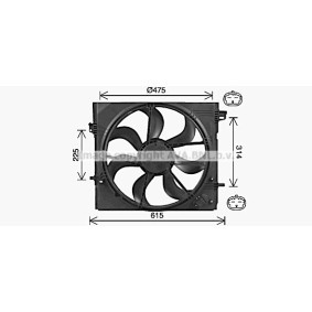 Kühlerlüfter DN7540 von PRASCO günstig für 218,74 € online kaufen