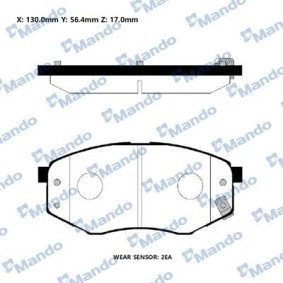 Compre Pastilhas de travão da Mando RMPH44 a um preço baixo por 38,15 €