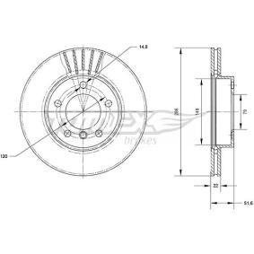 Bremsscheibe für BMW von TOMEX brakes
