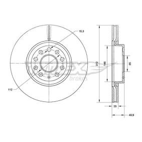 Bremsscheibe TX 71-12 von TOMEX brakes günstig für 67,07 € online kaufen