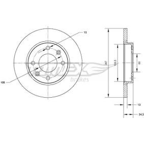 Compre Disco de travão da TOMEX brakes TX 71-15 a um preço baixo por 28,73 €