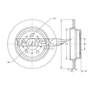 Bremsscheibe für VOLVO von TOMEX brakes