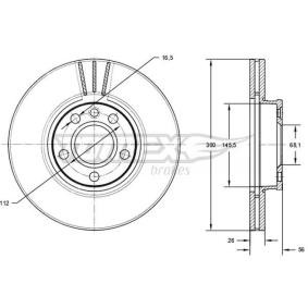 Bremsscheibe TX 71-33 von TOMEX brakes günstig für 62,37 € online kaufen