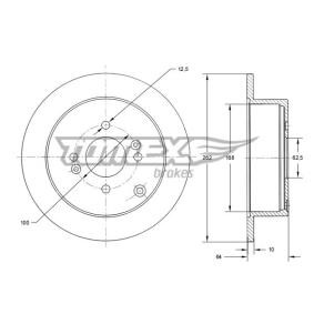 Bremsscheibe TX 71-34 von TOMEX brakes günstig für 40,19 € online kaufen