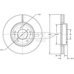 Bremsscheibe TX 71-35 von TOMEX brakes günstig für 54,74 € online kaufen
