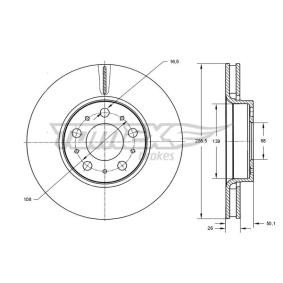 Bremsscheibe für VOLVO von TOMEX brakes
