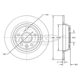 Bremsscheibe für FORD von TOMEX brakes
