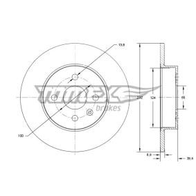 Bremsscheibe TX 71-63 von TOMEX brakes günstig für 38,65 € online kaufen