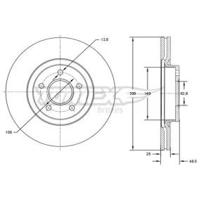 Bremsscheibe TX 71-77 von TOMEX brakes günstig für 67,69 € online kaufen