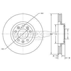 Compre Disco de travão da TOMEX brakes TX 72-24 a um preço baixo por 38,96 €