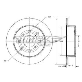 Bremsscheibe für HONDA von TOMEX brakes