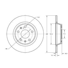 Compre Disco de travão da TOMEX brakes TX 72-33 a um preço baixo por 28,66 €