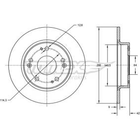 Bremsscheibe für HONDA von TOMEX brakes