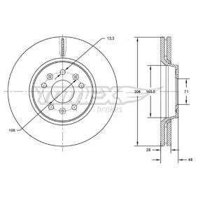 Bremsscheibe TX 72-63 von TOMEX brakes günstig für 55,67 € online kaufen