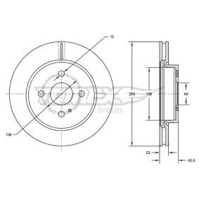 Bremsscheibe von TOMEX brakes