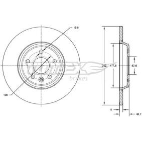 Bremsscheibe für VOLVO von TOMEX brakes