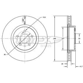 Acquista Disco freno da TOMEX brakes TX 73-13 a buon mercato per soli 45,00 €