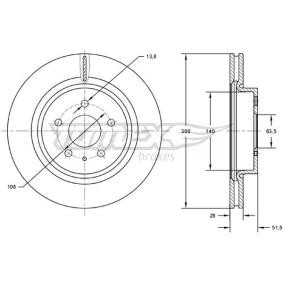 Bremsscheibe TX 73-14 von TOMEX brakes günstig für 64,55 € online kaufen