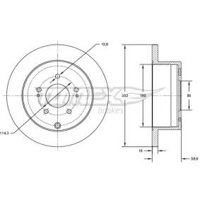 Bremsscheibe für MITSUBISHI von TOMEX brakes