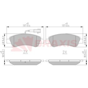 Bremsbeläge AA0620 von BRAXIS günstig für 22,49 € online kaufen