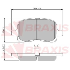 Acquista Kit pastiglie freni da BRAXIS AA0632 a buon mercato per soli 13,70 €