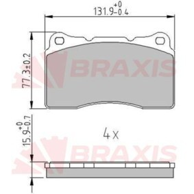 Bremsbeläge für RENAULT von BRAXIS