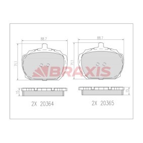 Bremsbeläge für ROVER von BRAXIS