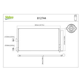 Klimakondensator 812744 von VALEO günstig für 100,80 € online kaufen