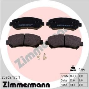 Bremsbeläge 25202.170.1 von ZIMMERMANN günstig für 47,28 € online kaufen