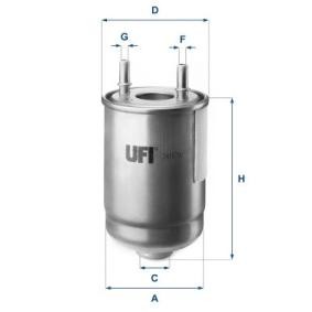 Kraftstofffilter für RENAULT von UFI