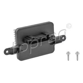 Achetez des Résistance, pulseur d'air habitacle TOPRAN 724 117 à prix pour 70,25 €