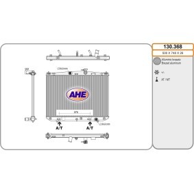 Achetez des Radiateur du moteur AHE 130.368 à prix pour 301,32 €