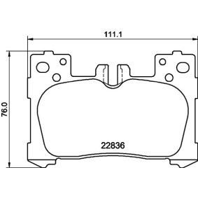 Compre Pastilhas de travão de MINTEX online para LC 500 Cabrio a preços moderados