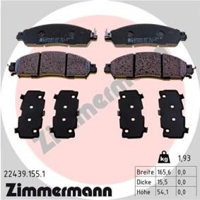 Bremsbeläge für NISSAN von ZIMMERMANN