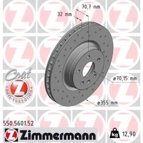 Compre Disco de travão da ZIMMERMANN 550.5601.52 a um preço baixo por 128,04 €