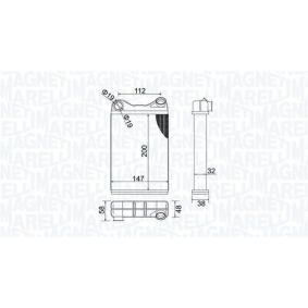 Wärmetauscher, Innenraumheizung 350218456000 von MAGNETI MARELLI günstig für 28,04 € online kaufen