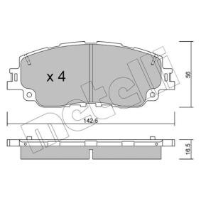 Bremsbeläge 22-1227-0 von METELLI günstig für 45,68 € online kaufen