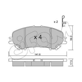 Bremsbeläge 822-1010-1 von CIFAM günstig für 47,22 € online kaufen