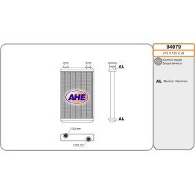 Acquista Radiatore riscaldamento da AHE online per Classe S Coupe (C216) a prezzi moderati