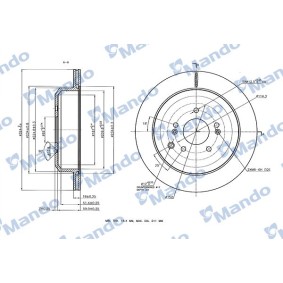 Bremsscheiben des Herstellers Mando - Originalware Artikelnummer: MBC030246