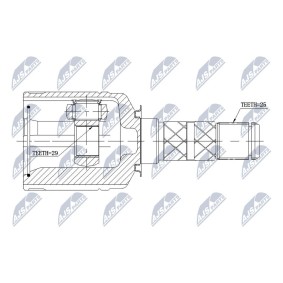 Compre Jogo de apoios, veio de transmissão da NTY NPW-SB-013 a um preço baixo por 53,92 €
