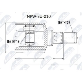 Compre Jogo de apoios, veio de transmissão da NTY NPW-SU-010 a um preço baixo por 31,79 €