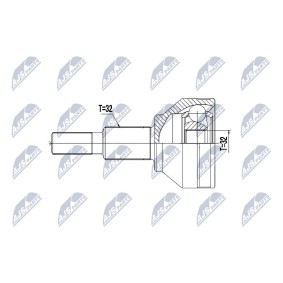 Gelenksatz, Antriebswelle NPZ-CH-029 von NTY günstig für 49,71 € online kaufen