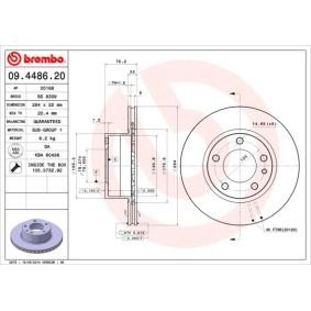 Bremsscheibe 09.4486.20 von BREMBO günstig für 46,31 € online kaufen