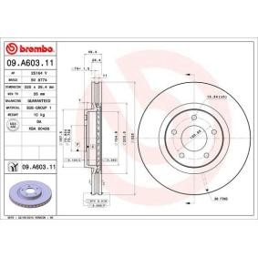 Compre Disco de travão da BREMBO 09.A603.11 a um preço baixo por 74,73 €