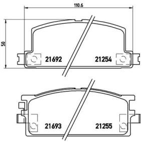 Bremsbeläge von BREMBO P 34 001