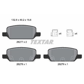 Compre Pastilhas de travão da TEXTAR 2627701 a um preço baixo por 69,56 €