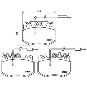 Compre Pastilhas de travão da BREMBO P 61 031 a um preço baixo por 29,86 €