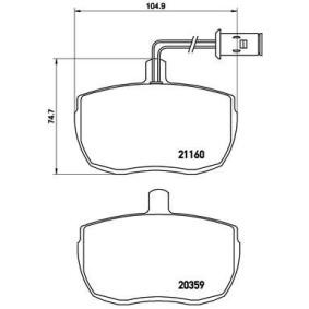 Bremsbeläge P A6 006 von BREMBO günstig für 37,11 € online kaufen