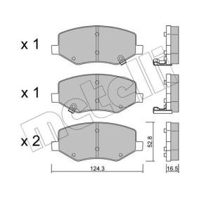Achetez des Plaquettes de frein METELLI 22-1216-0 à prix pour 54,66 €